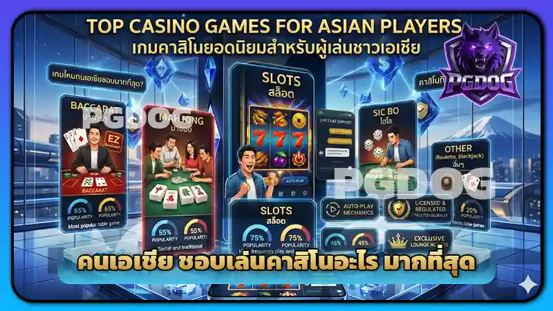 คนเอเชีย ชอบเล่นคาสิโนอะไร มากที่สุด