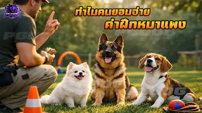 ทำไมคนยอมจ่าย ค่าฝึกหมาแพง