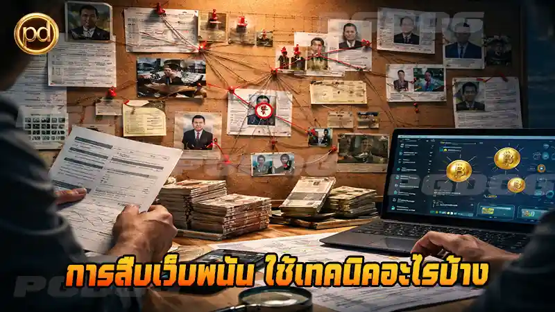 การสืบเว็บพนัน ใช้เทคนิคอะไรบ้าง