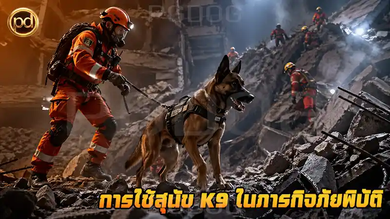การใช้สุนัข K9 ในภารกิจภัยพิบัติ