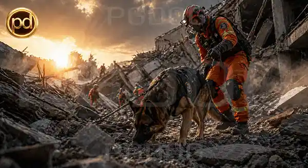 การใช้สุนัข K9 ในภารกิจภัยพิบัติ