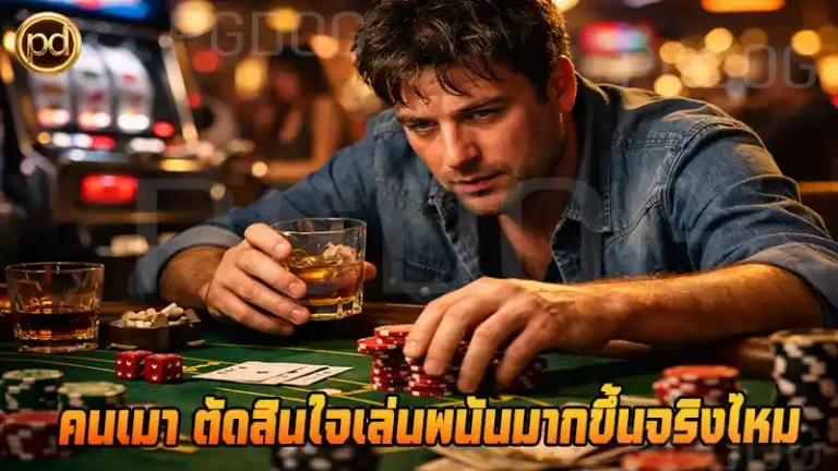 คนเมา ตัดสินใจเล่นพนันมากขึ้นจริงไหม