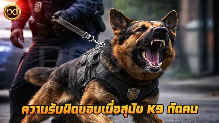 ความรับผิดชอบเมื่อสุนัข K9 กัดคน