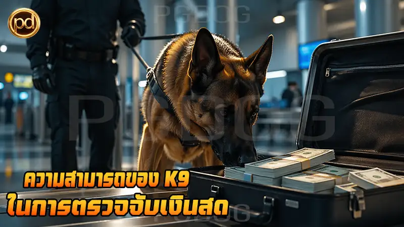 ความสามารถของ K9 ในการตรวจจับเงินสด