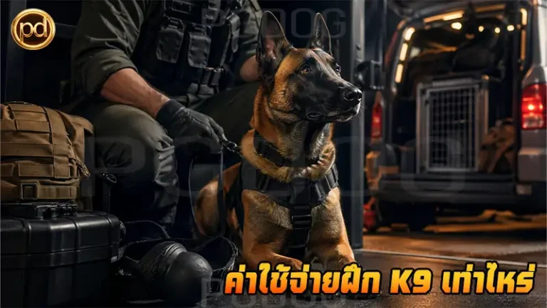 ค่าใช้จ่ายฝึก K9 เท่าไหร่