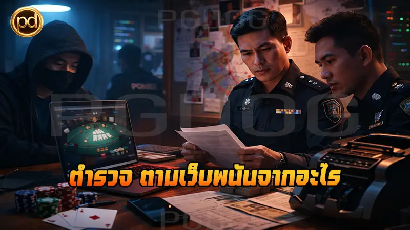 ตำรวจ ตามเว็บพนันจากอะไร