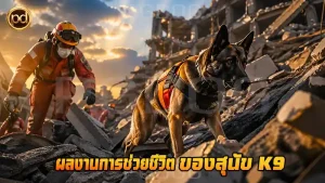 ผลงานการช่วยชีวิต ของสุนัข K9