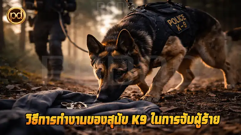 วิธีการทำงานของสุนัข K9 ในการจับผู้ร้าย