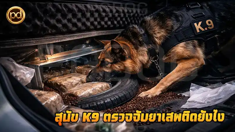 สุนัข K9 ตรวจจับยาเสพติดยังไง