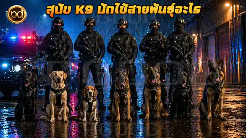 สุนัข K9 มักใช้สายพันธุ์อะไร