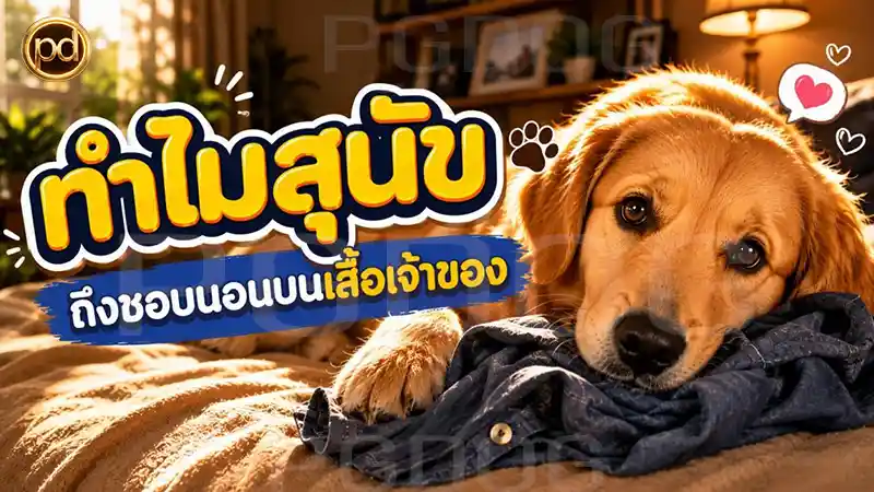 ทำไมสุนัข ถึงชอบนอนบนเสื้อเจ้าของ