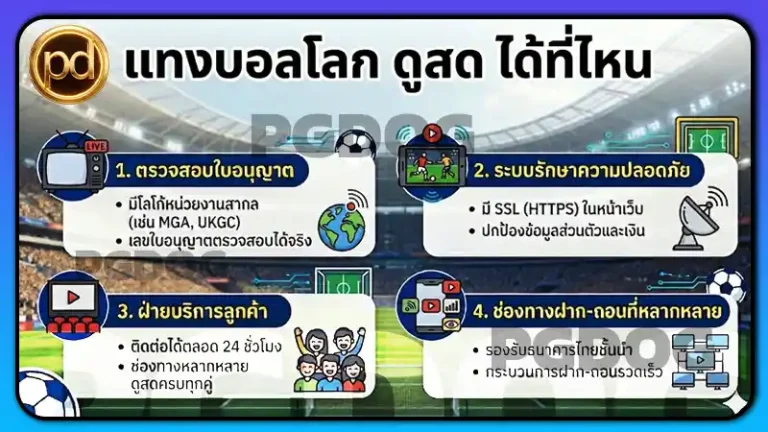 แทงบอลโลก ดูสด ได้ที่ไหน