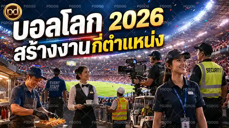 บอลโลก 2026 สร้างงานกี่ตำแหน่ง