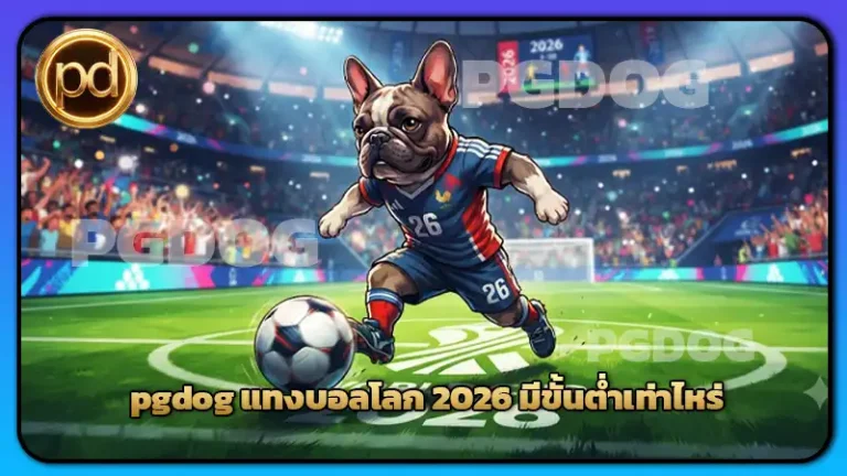 pgdog แทงบอลโลก 2026 มีขั้นต่ำเท่าไหร่