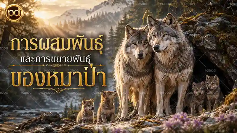 การผสมพันธุ์ และการขยายพันธุ์ ของหมาป่า