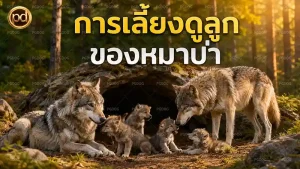 การเลี้ยงดูลูก ของหมาป่า