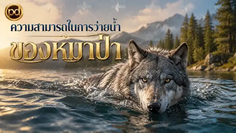ความสามารถในการว่ายน้ำ ของหมาป่า