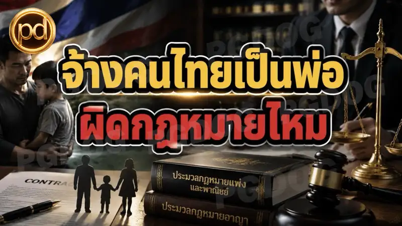 จ้างคนไทยเป็นพ่อ ผิดกฎหมายไหม