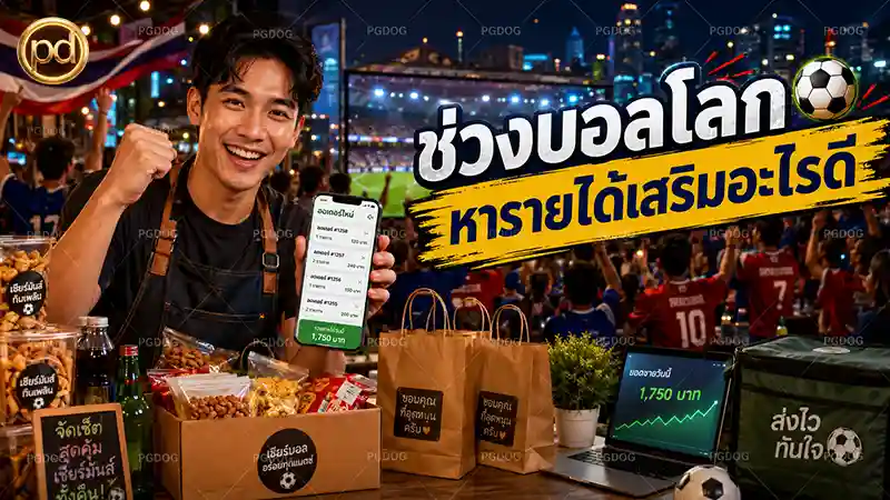 ช่วงบอลโลก หารายได้เสริมอะไรดี