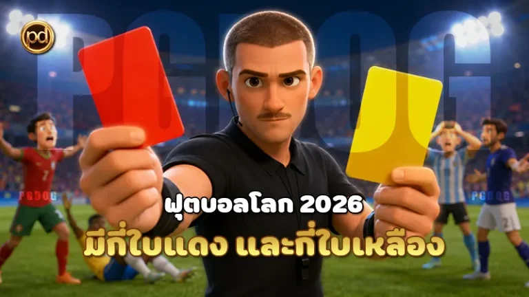 ฟุตบอลโลก 2026 มีกี่ใบแดง และกี่ใบเหลือง