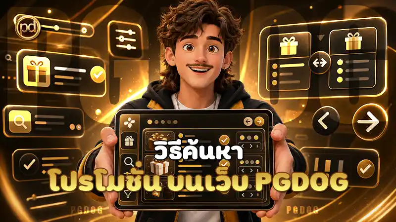 วิธีค้นหาโปรโมชั่น บนเว็บ PGDOG