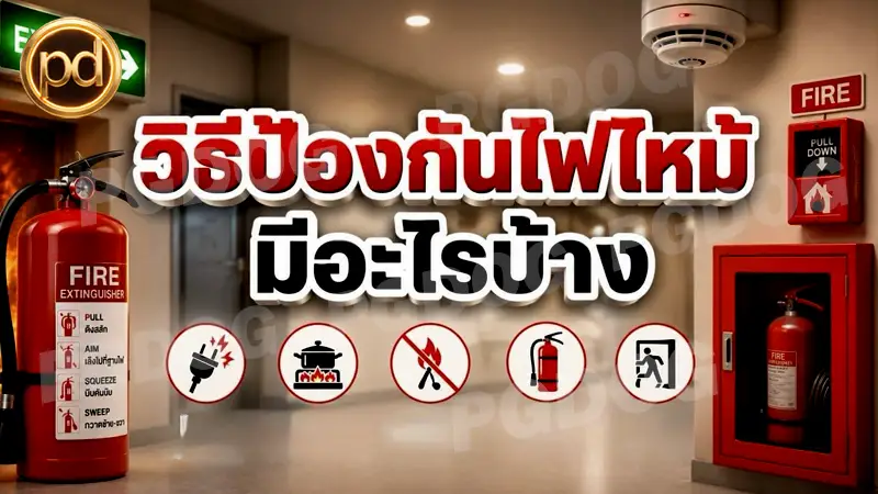 วิธีป้องกันไฟไหม้ มีอะไรบ้าง