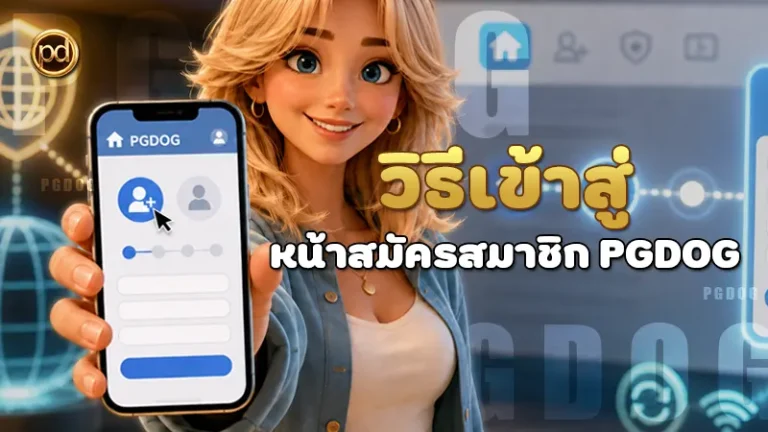วิธีเข้าสู่ หน้าสมัครสมาชิก PGDOG