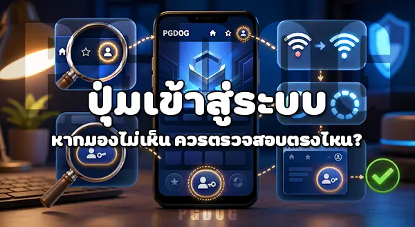 วิธีเข้าสู่ระบบ เว็บไซต์ PGDOG