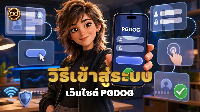 วิธีเข้าสู่ระบบ เว็บไซต์ PGDOG