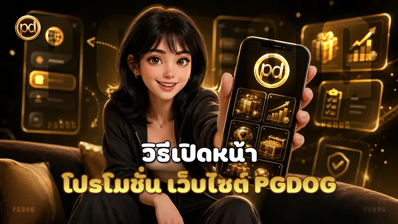 วิธีเปิดหน้าโปรโมชั่น เว็บไซต์ PGDOG