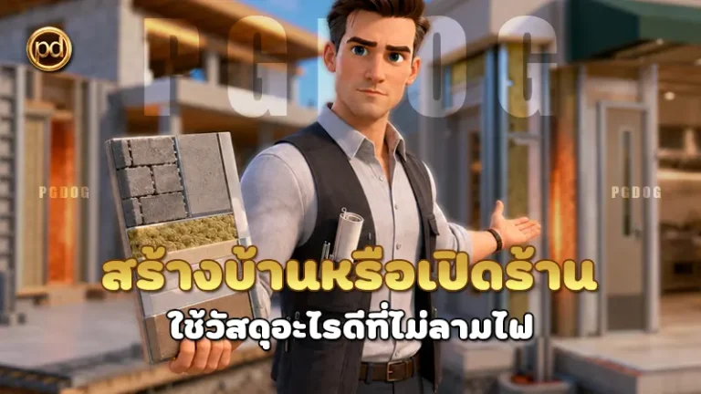 สร้างบ้านหรือเปิดร้าน ใช้วัสดุอะไรดีที่ไม่ลามไฟ