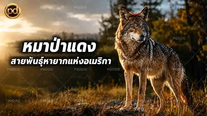 หมาป่าแดง สายพันธุ์หายากแห่งอเมริกา