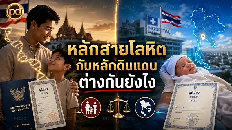 หลักสายโลหิต กับหลักดินแดน ต่างกันยังไง