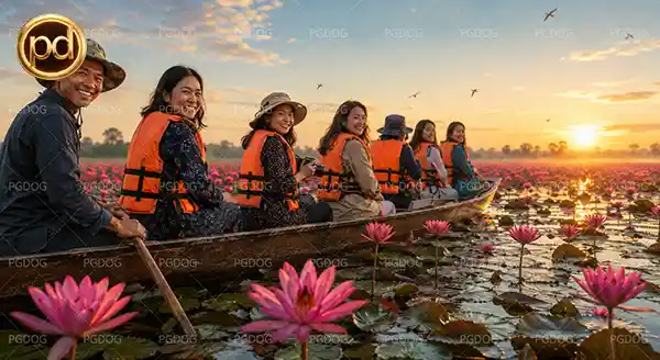 เที่ยวทะเลบัวแดง อุดรธานี