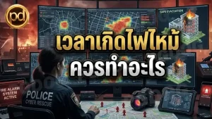 เวลาเกิดไฟไหม้ ควรทำอะไร