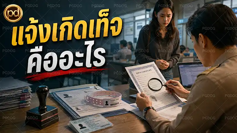 แจ้งเกิดเท็จ คืออะไร