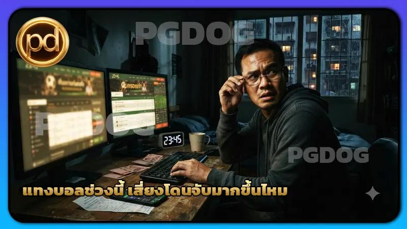 แทงบอลช่วงนี้ เสี่ยงโดนจับมากขึ้นไหม