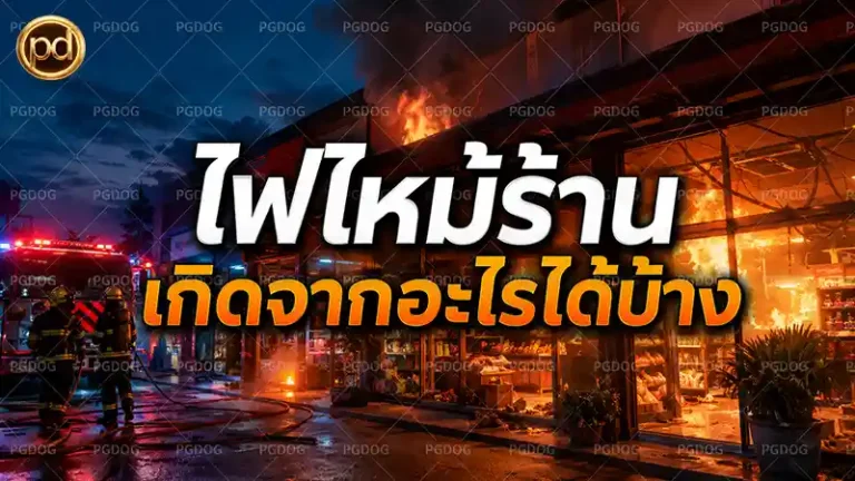 ไฟไหม้ร้าน เกิดจากอะไรได้บ้าง