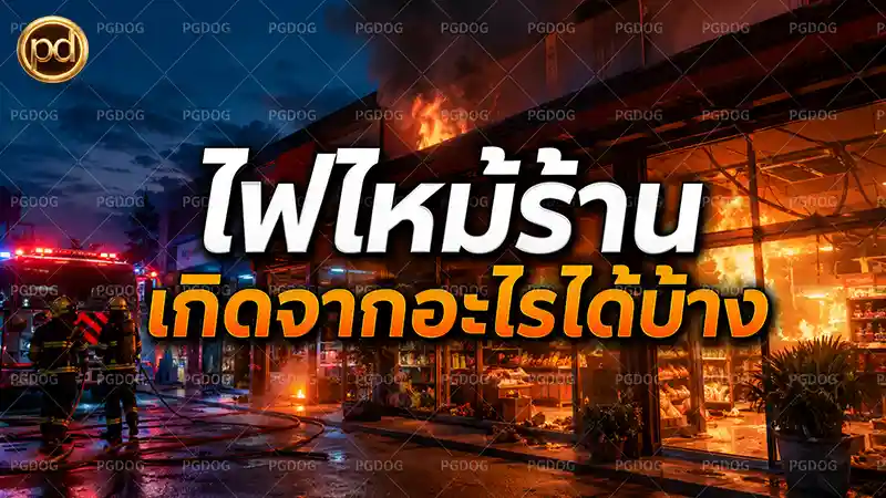 ไฟไหม้ร้าน เกิดจากอะไรได้บ้าง