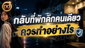 กลับที่พักดึกคนเดียว ควรทำอย่างไร