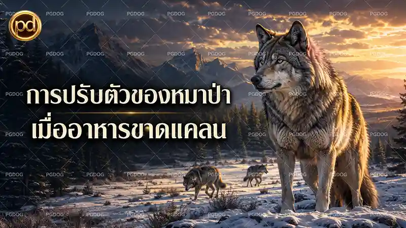 การปรับตัวของหมาป่า เมื่ออาหารขาดแคลน