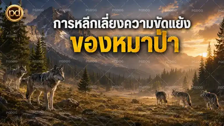การหลีกเลี่ยงความขัดแย้ง ของหมาป่า