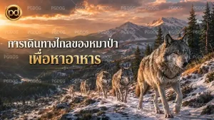 การเดินทางไกลของหมาป่า เพื่อหาอาหาร