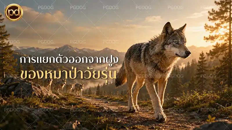 การแยกตัวออกจากฝูง ของหมาป่าวัยรุ่น
