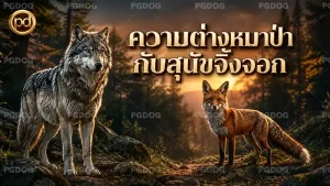 ความต่างหมาป่า กับสุนัขจิ้งจอก