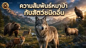 ความสัมพันธ์หมาป่า กับสัตว์ชนิดอื่น