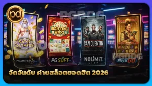 จัดอันดับ ค่ายสล็อตยอดฮิต 2026