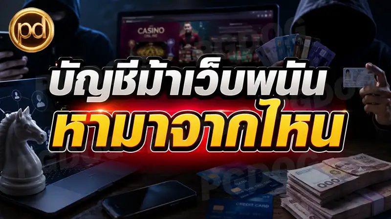 บัญชีม้าเว็บพนัน หามาจากไหน