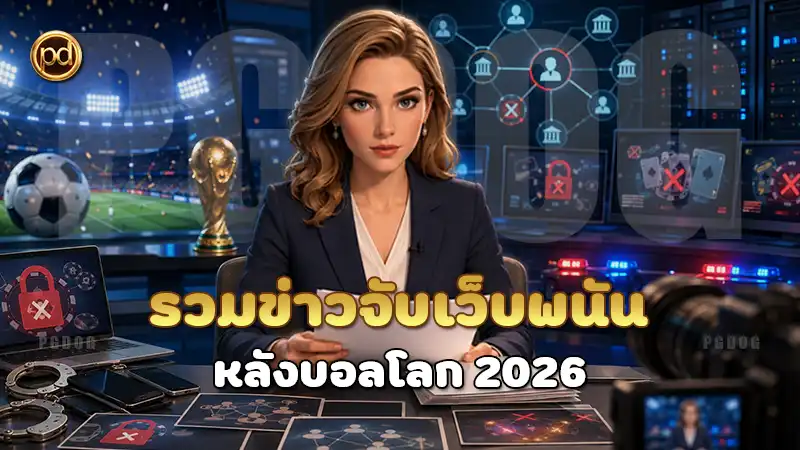 รวมข่าวจับเว็บพนัน หลังบอลโลก 2026