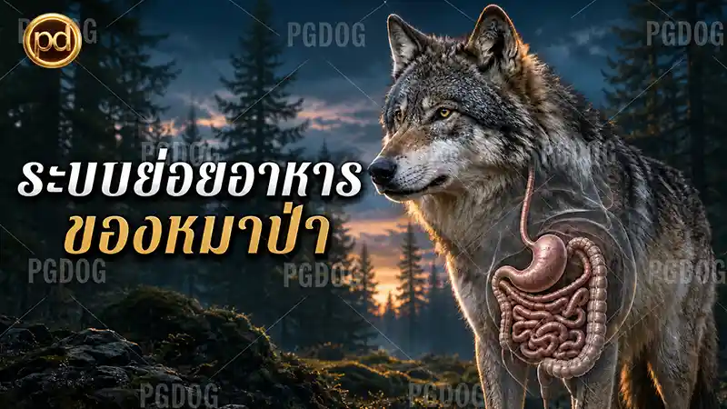 ระบบย่อยอาหาร ของหมาป่า